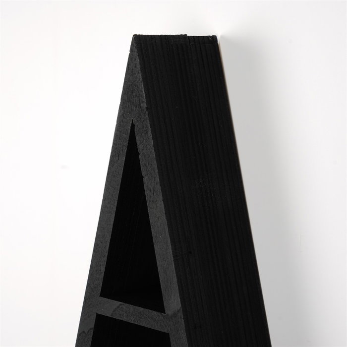 Hanah Home Cry002-S Estantería de pared de madera maciza Negra Hanah Home Cry002-S Estantería de pared de madera maciza Negra